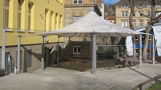 专业膜结构遮阳棚